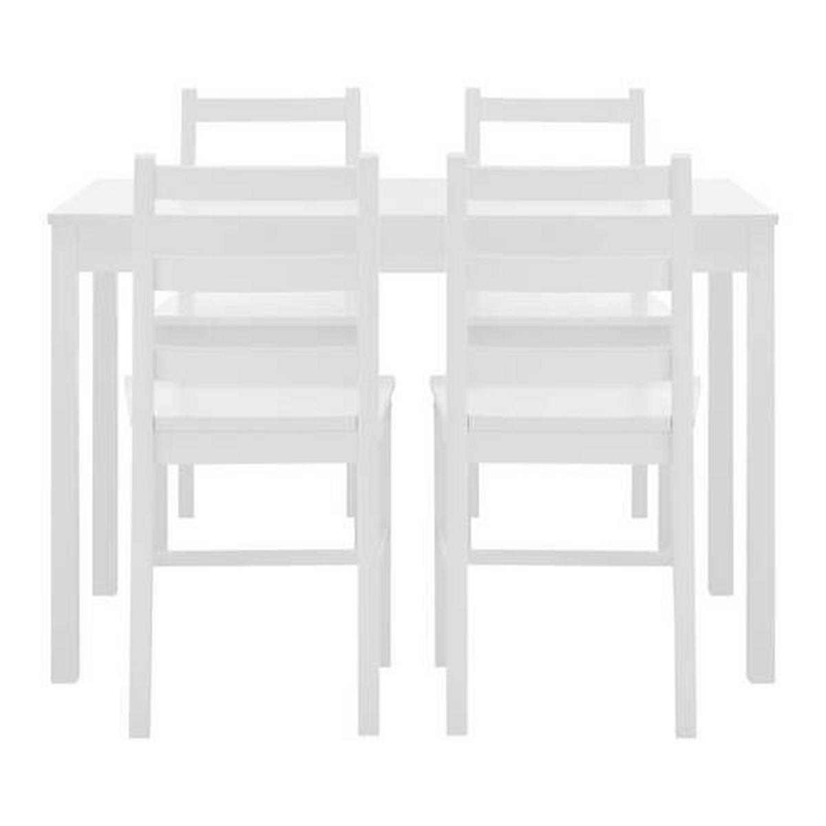 Tischgruppe "matias", Ca. 108x65 Cm - Weiss, Modern, Holz (108/73/65cm) - Bessagi Home
