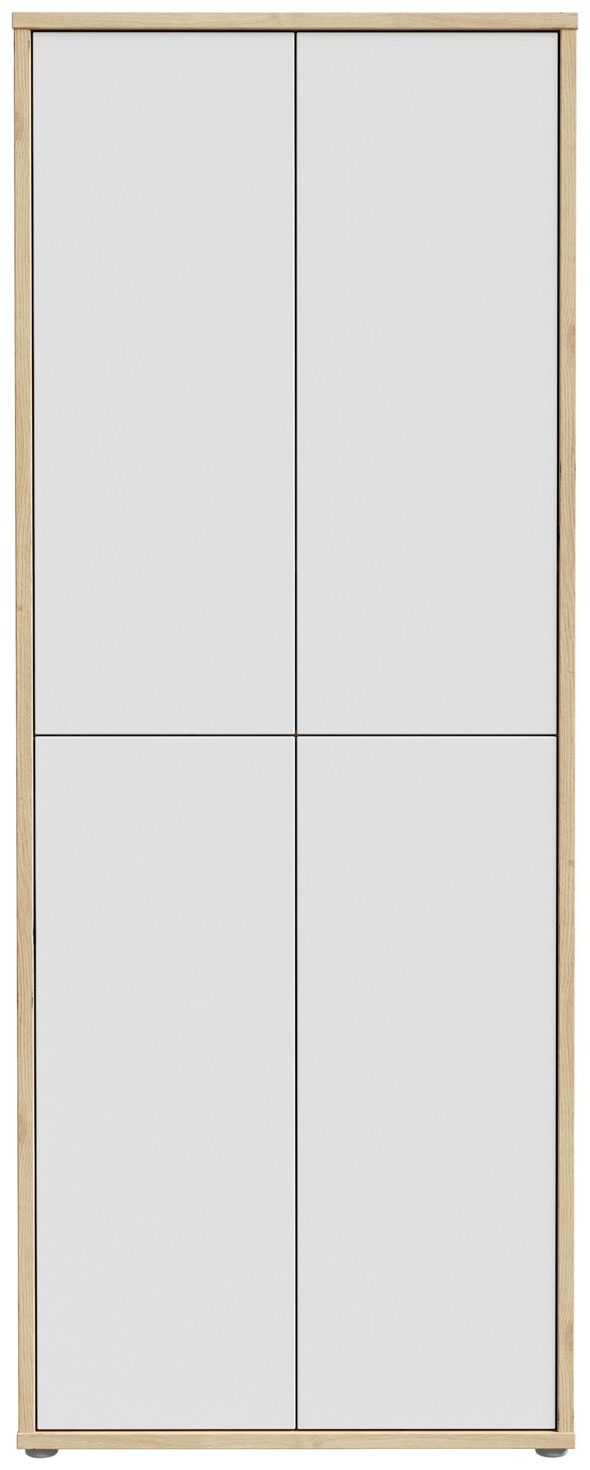 Ormar Za Cipele Alice - siva/hrast Artisan, Moderno, drvni materijal/plastika (74,5/191,9/34,9cm) - Modern Living