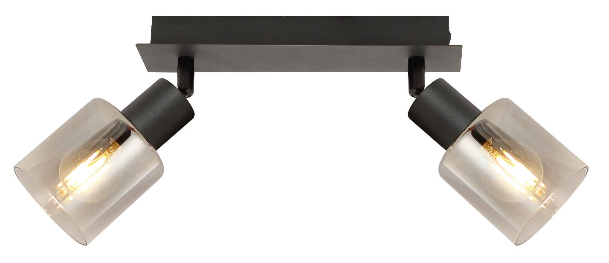 LAMPA REFLEKTOROWA GENUA *SBN* - czarny, Basics, metal/szkło (25/8/18,2cm) - Novel