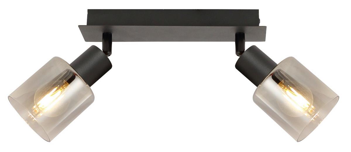 LAMPA REFLEKTOROWA GENUA *SBN* - czarny, Basics, metal/szkło (25/8/18,2cm) - Novel