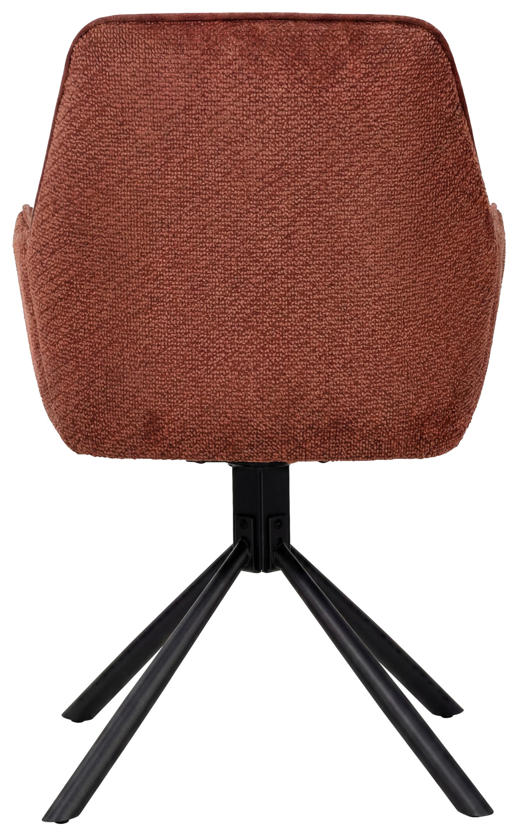 STOL MED ARMSTÖD QUEENS - vinröd/svart, Design, metall/textil (60/89/64cm) - Mömax