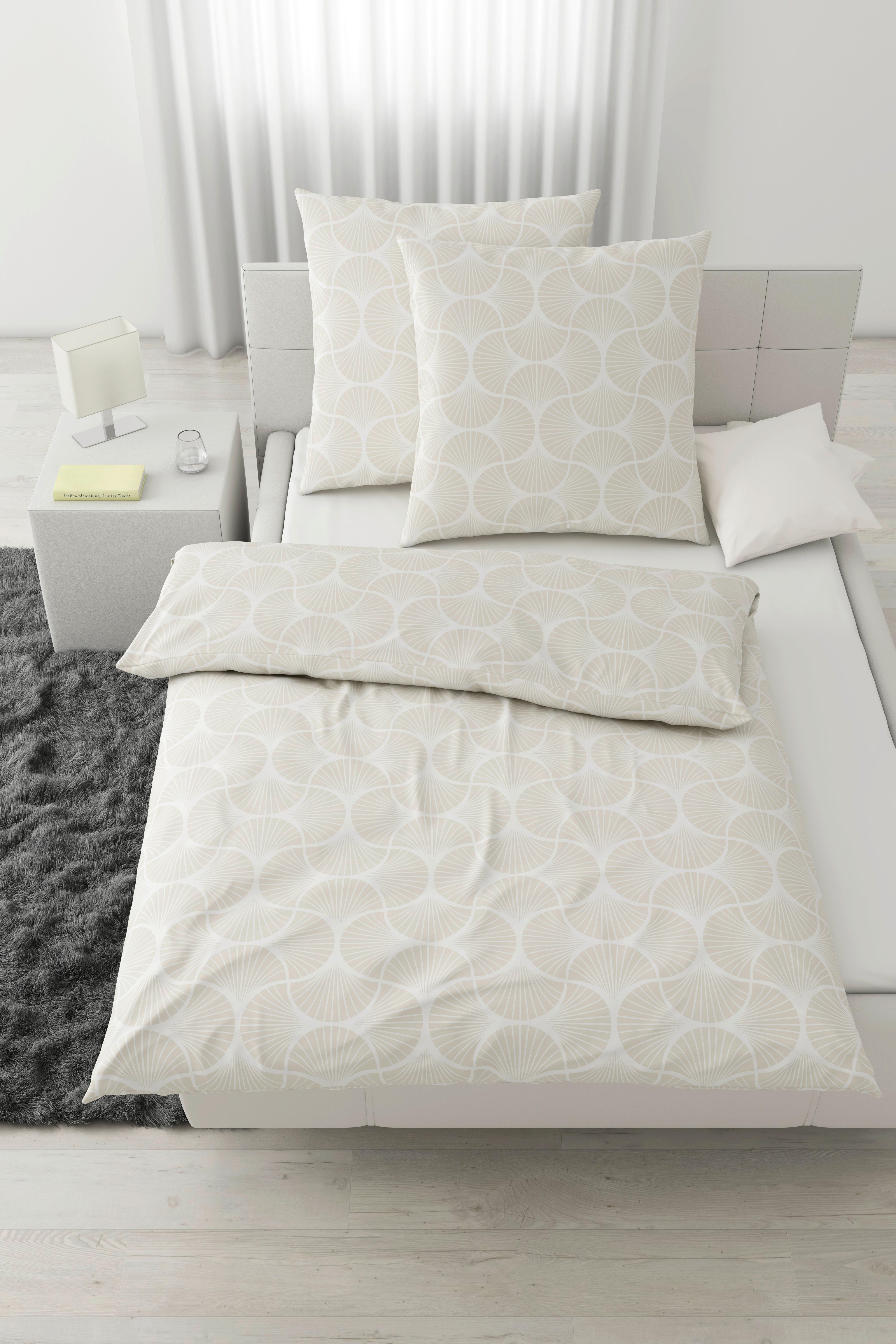 Bettwäsche Finn XL Naturfarben ca. 200x200cm - Naturfarben, MODERN, Textil (200/200cm) - Modern Living