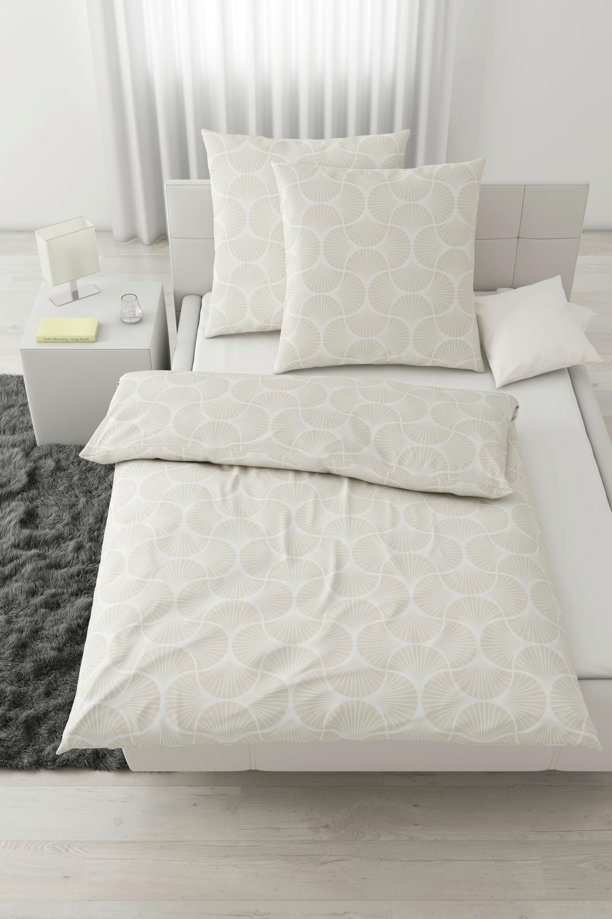 Bettwäsche Finn XL Naturfarben ca. 200x200cm - Naturfarben, MODERN, Textil (200/200cm) - Modern Living