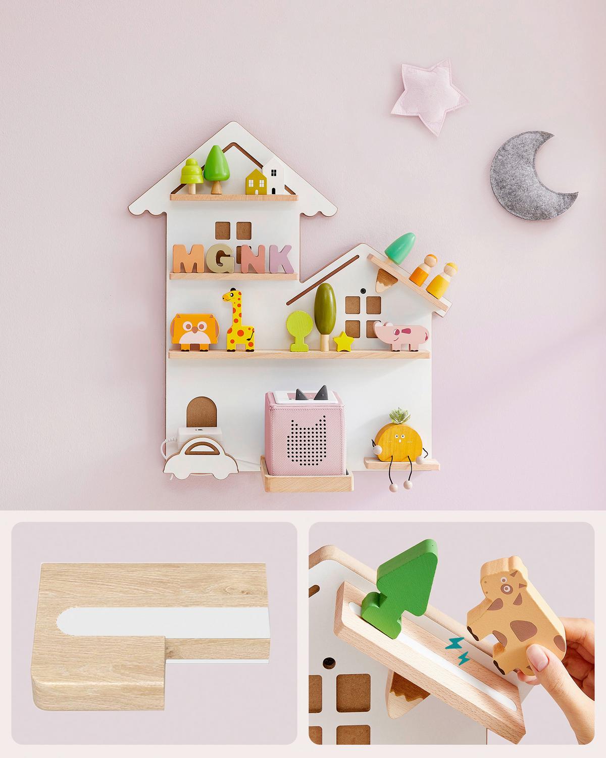 Kinderregal in Weiß MDF ca. 55,8x60x18 cm - Weiß, MODERN, Holz/Holzwerkstoff (55,8/60/18cm) - MID.YOU