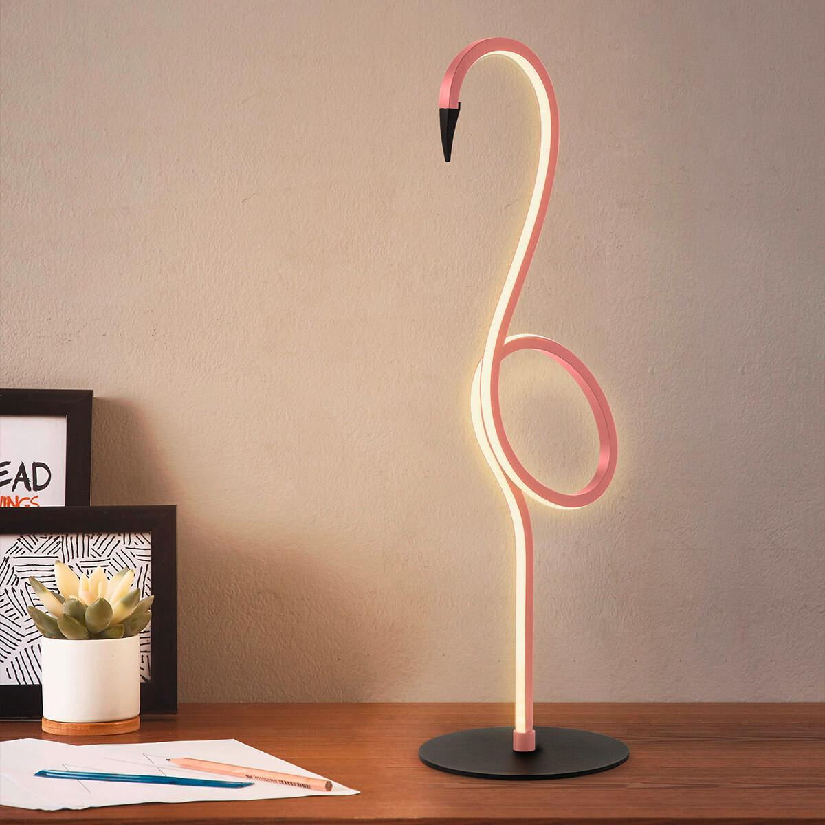 Led Stolna Svjetiljka Flamingo - pink, Trend, metal/plastika (15/15/50cm) - Elstead Lighting