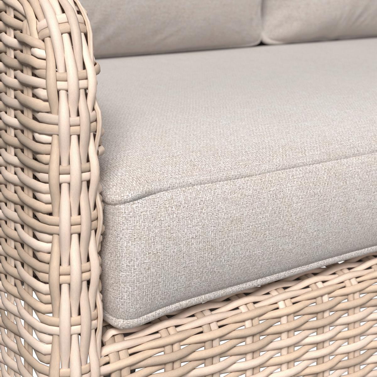 Vrtna Garnitura Alexandra - bež, Basics, staklo/metal