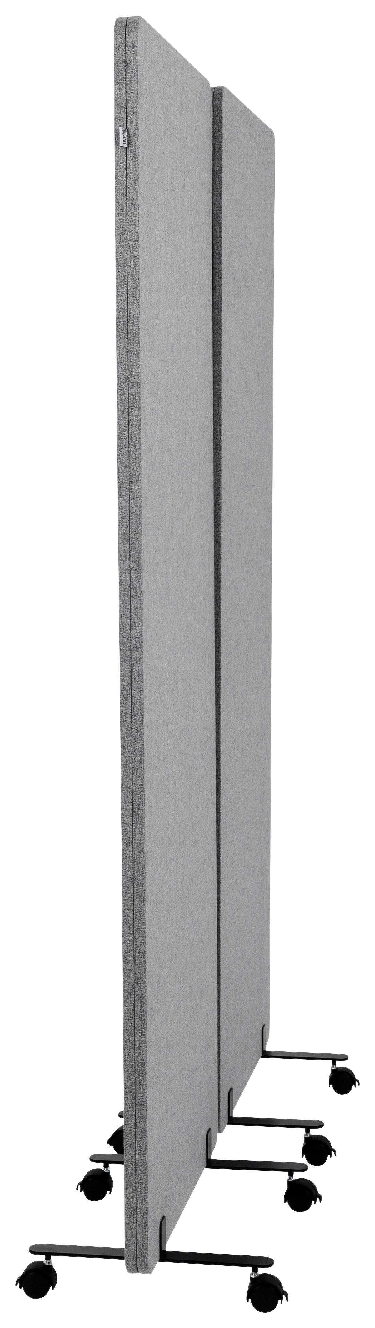 Pregradna Stena Flexmiut, Temno Siva - temno siva, Basics, kovina/umetna masa (60/177/35cm) - MID.YOU