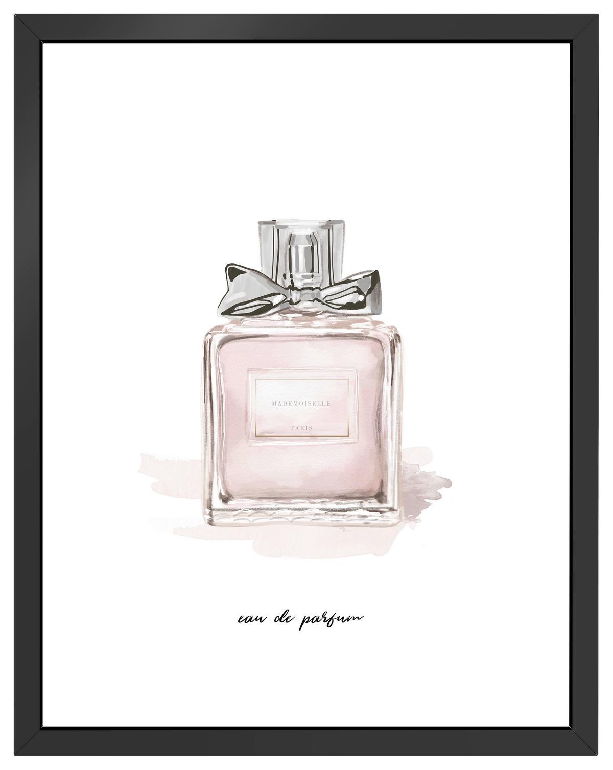 Bild Image ca. 30x40cm - Rosa/Weiß, Holzwerkstoff/Papier (30/40cm) - Modern Living