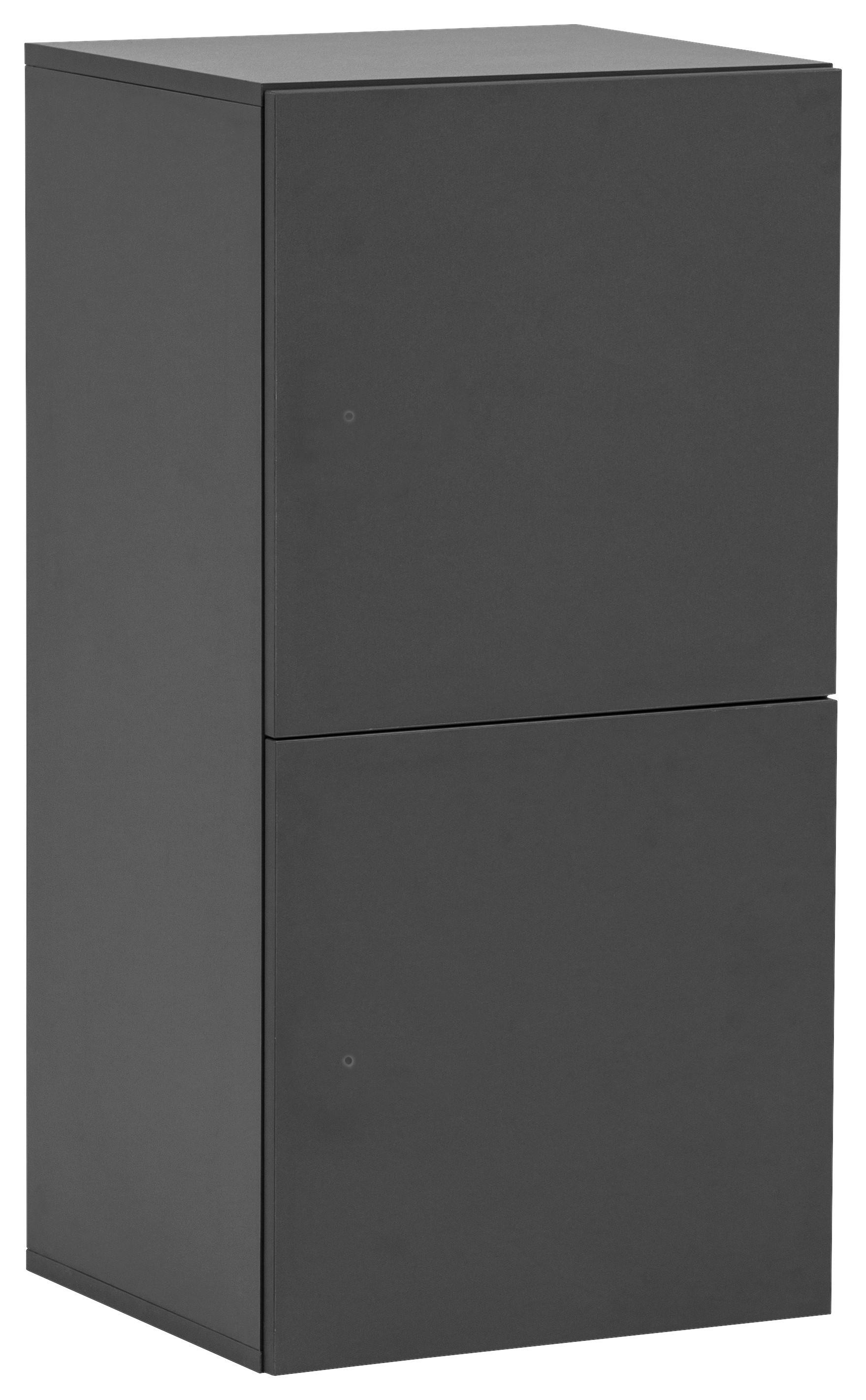 Garderobna Omara Locked, Antracit - bela/antracit, Design (45,4/92,6/40,7cm) - MID.YOU