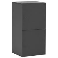 Garderobna Omara Locked, Antracit - bela/antracit, Design (45,4/92,6/40,7cm) - MID.YOU