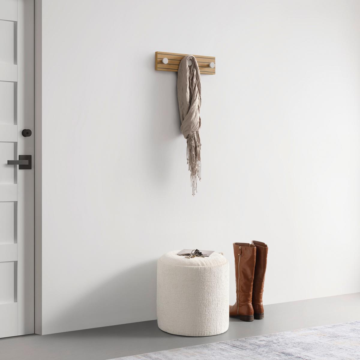 Wandgarderobe Polar 3 Eichefarben/Kaschmir - Kaschmir/Eichefarben, Modern, Holzwerkstoff/Metall (35/9/4cm) - Mömax