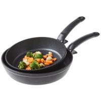 ZESTAW PATELNI 159-105-02-101/0 FISSLER - czarny, Design, metal (24+28cm) - Fissler