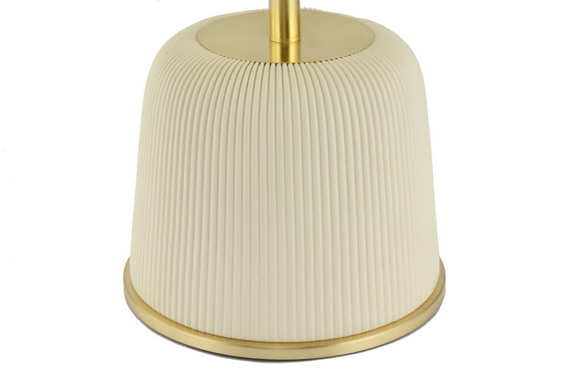 BEISTELLTISCH JOKAI 325 CREME - Goldfarben/Creme, Design, Holzwerkstoff/Textil (40/55cm) - Kayoom