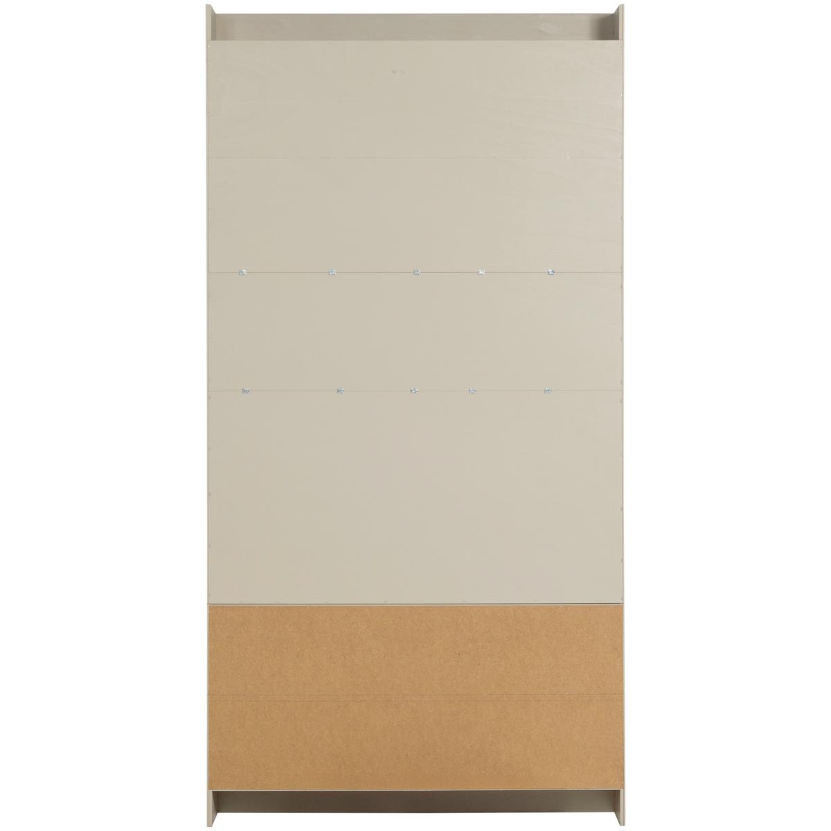 Regal Wallcover Grau - Grau, Design, Holz (117/229/31cm) - Livetastic