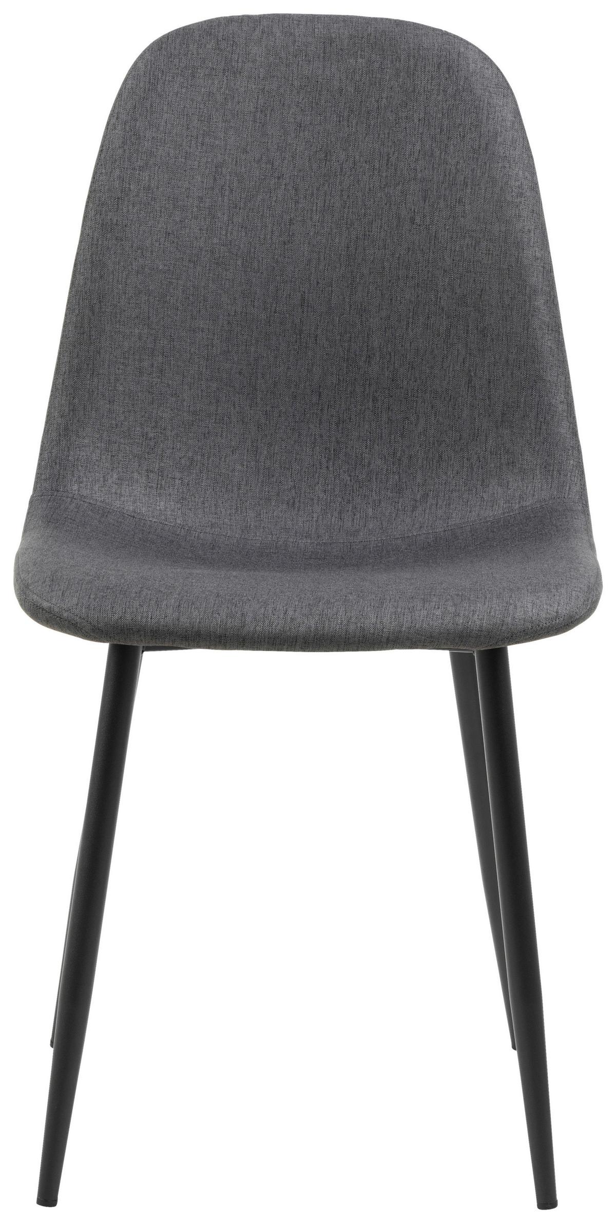 KRZESŁO CELIA - czarny/ciemnoszary, Trend, metal/tkanina (44/86/54cm)