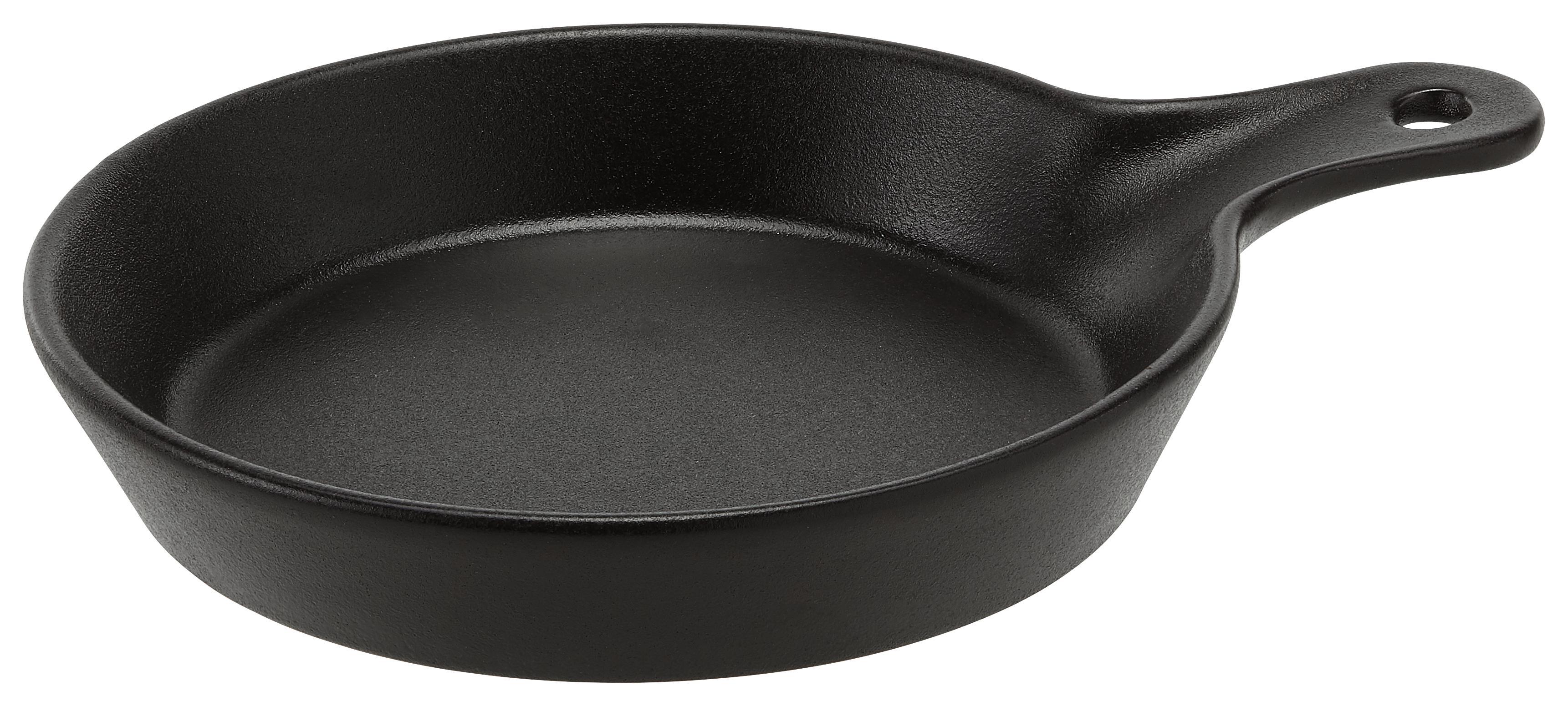 Servierpfanne Oven in Schwarz - Schwarz, MODERN, Keramik (21.5/16/3cm)