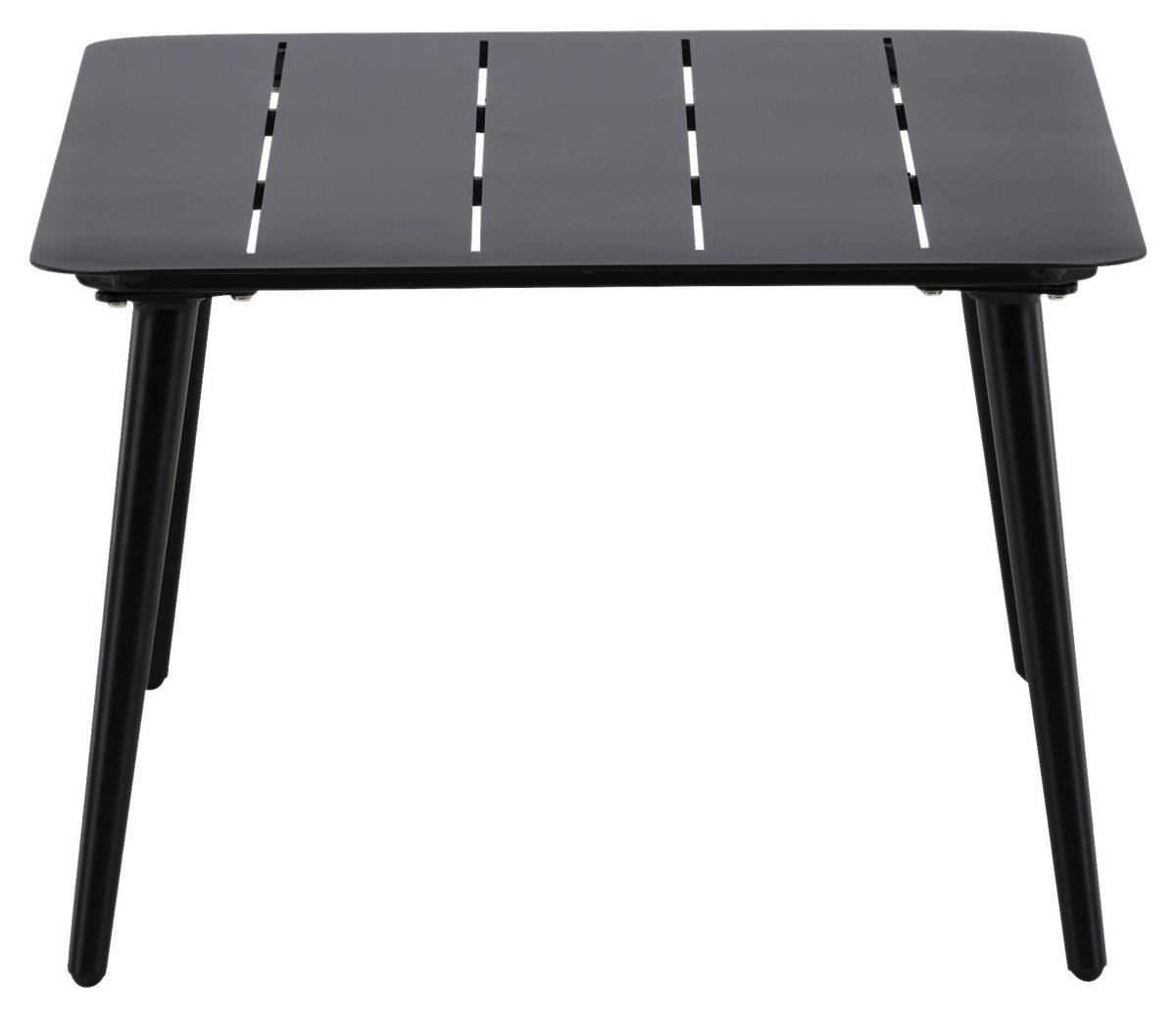 LOUNGETISCH LINA - Schwarz, KONVENTIONELL, Metall (100/60/40cm) - Gardenson