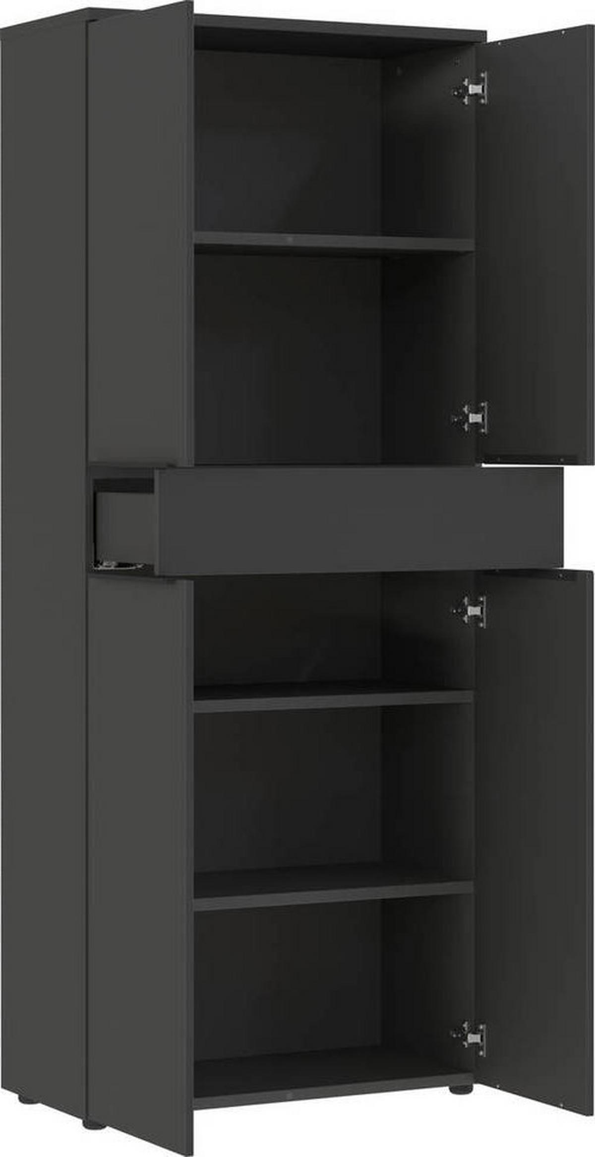 Aktenschrank Ribera in Graphitfarben - Graphitfarben, MODERN, Holzwerkstoff (81/197/40cm) - Premium Living