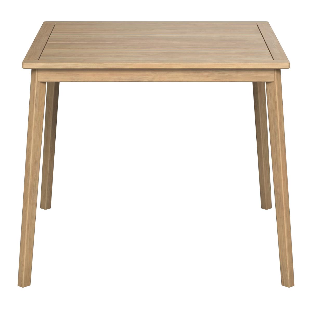 KOMPLET OGRODOWY ZE STOŁEM TABEA - antracytowy/kolor drewna tekowego, Modern, drewno/tkanina (90/65/75/82/90/62cm) - Ambia Garden