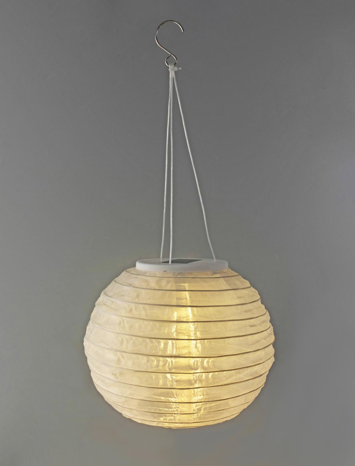LAMPA SOLARNA OPTIMA - biały, Basics, tworzywo sztuczne/metal (20cm) - Ambia Garden