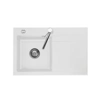 Spüle Stema80 Weiß ca. 80x51cm - Weiß, MODERN (80/51cm) - Systemceram
