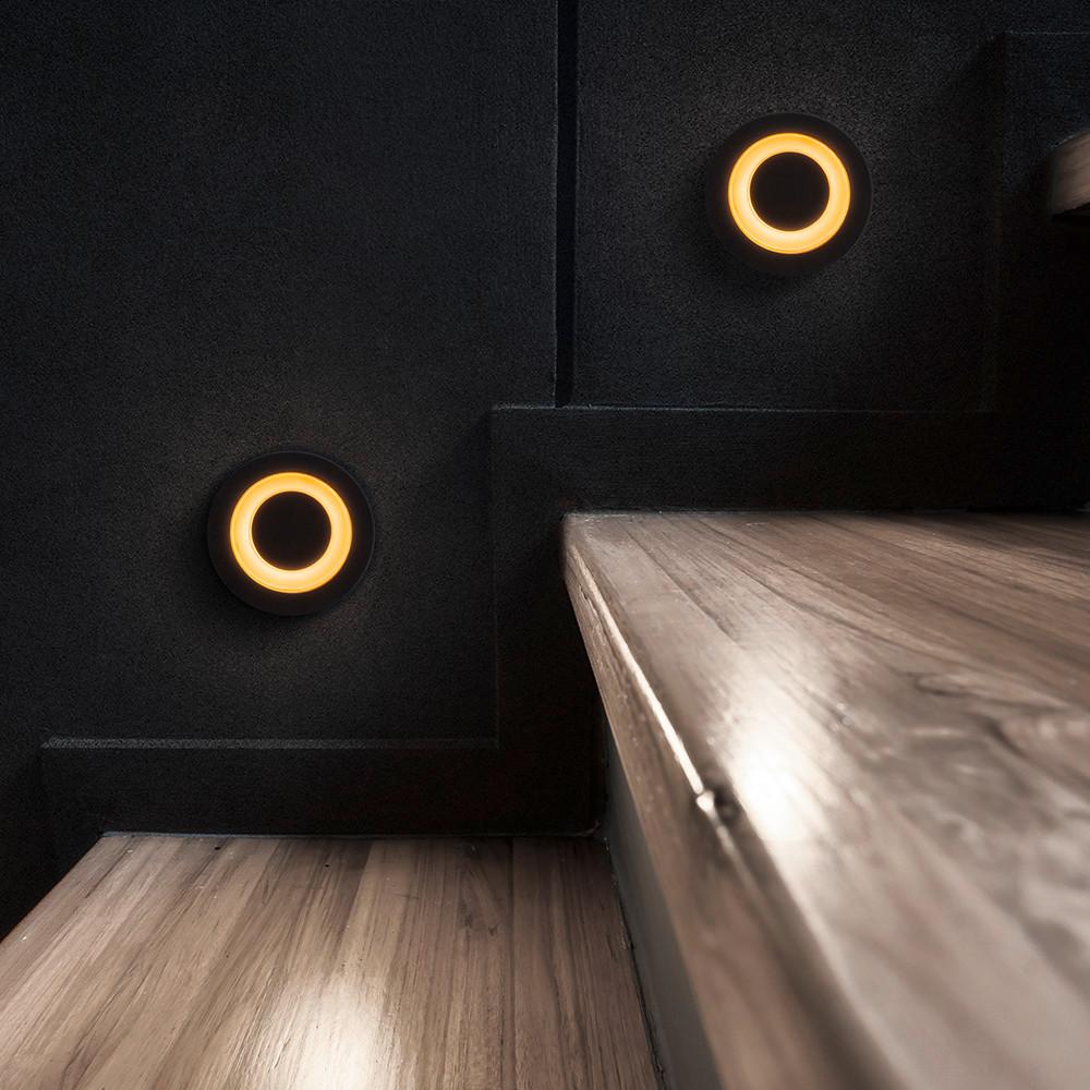 Wegeleuchte Limo Schwarz max. 3 Watt - Schwarz, Trend, Metall (6,2/6,2cm) - MAYTONI