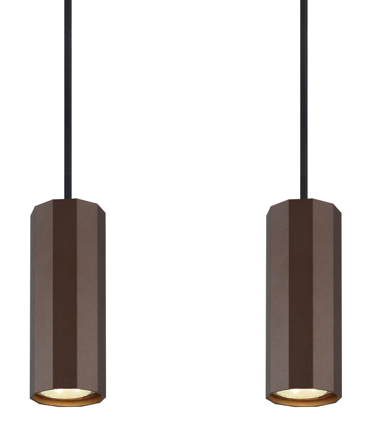 Hängeleuchte James Bronzefarben max. 25 Watt - Bronzefarben, Design, Metall (61/6/120cm) - Globo