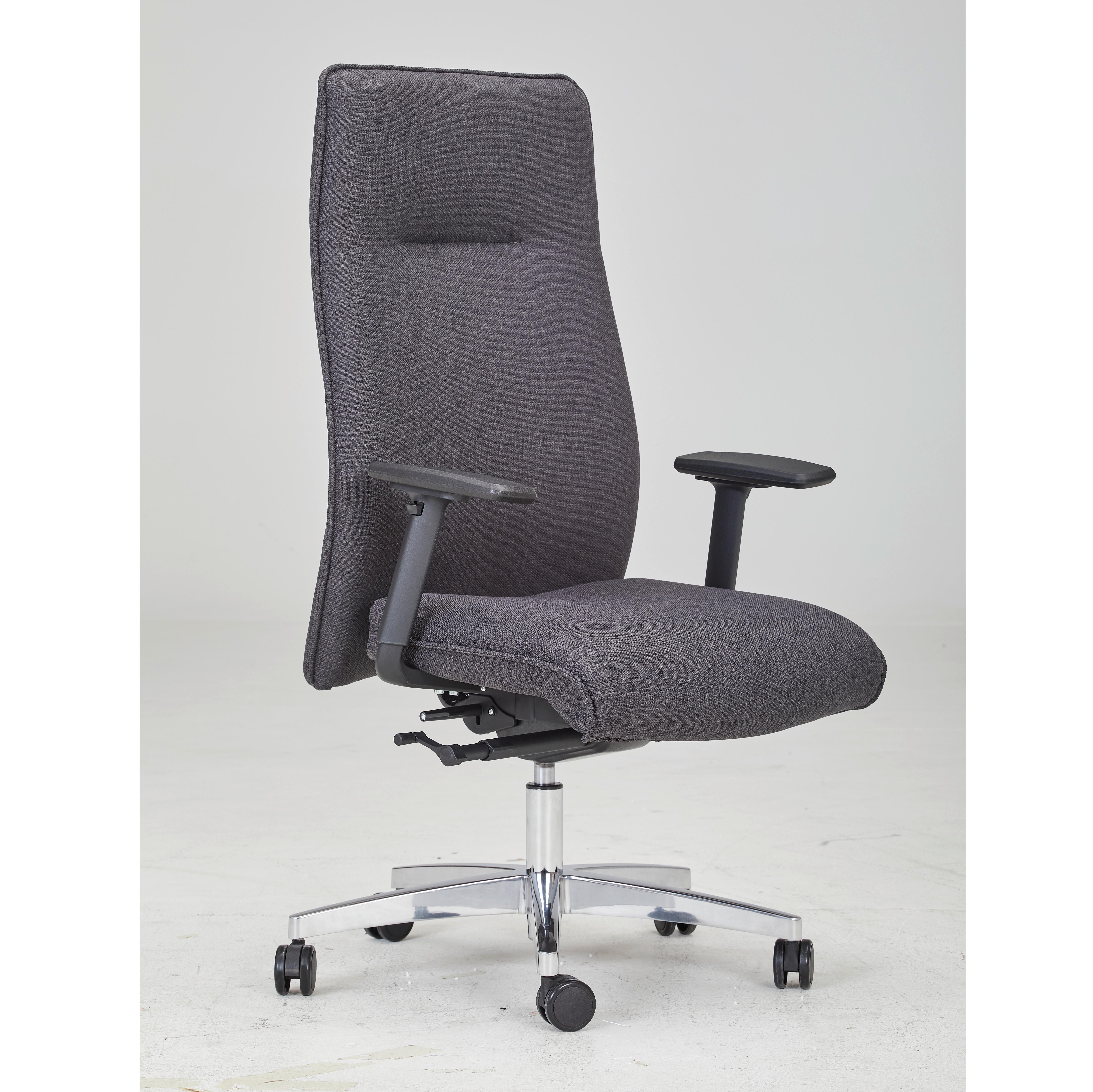 KRZESŁO OBROTOWE COMFORT CHIEF XXXL - antracytowy/czarny, Modern, tworzywo sztuczne/metal (53/124-132/50cm) - Topstar