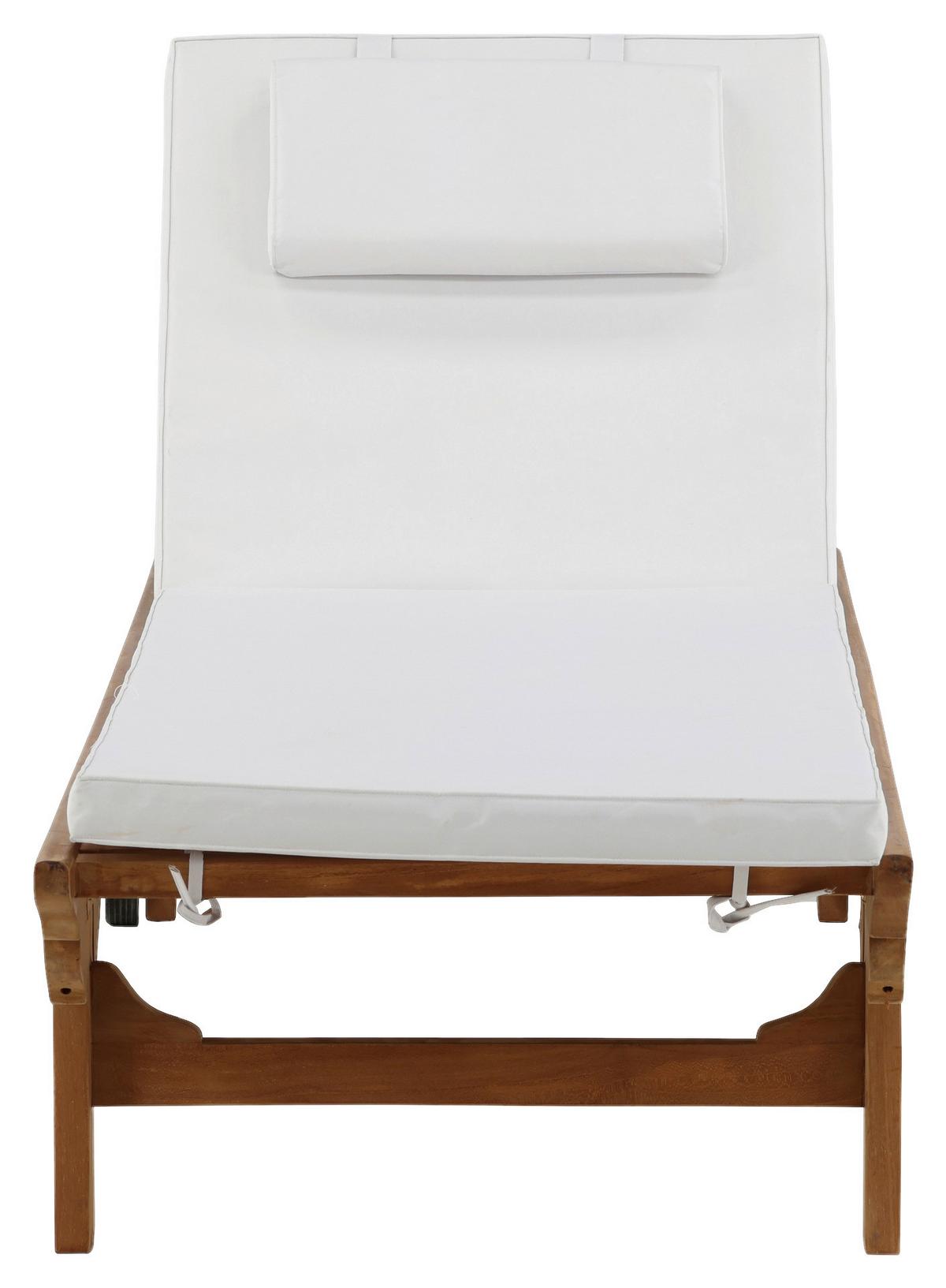 SONNENLIEGE GHANA - Teakfarben, KONVENTIONELL, Holz (200/33/65cm) - Gardenson