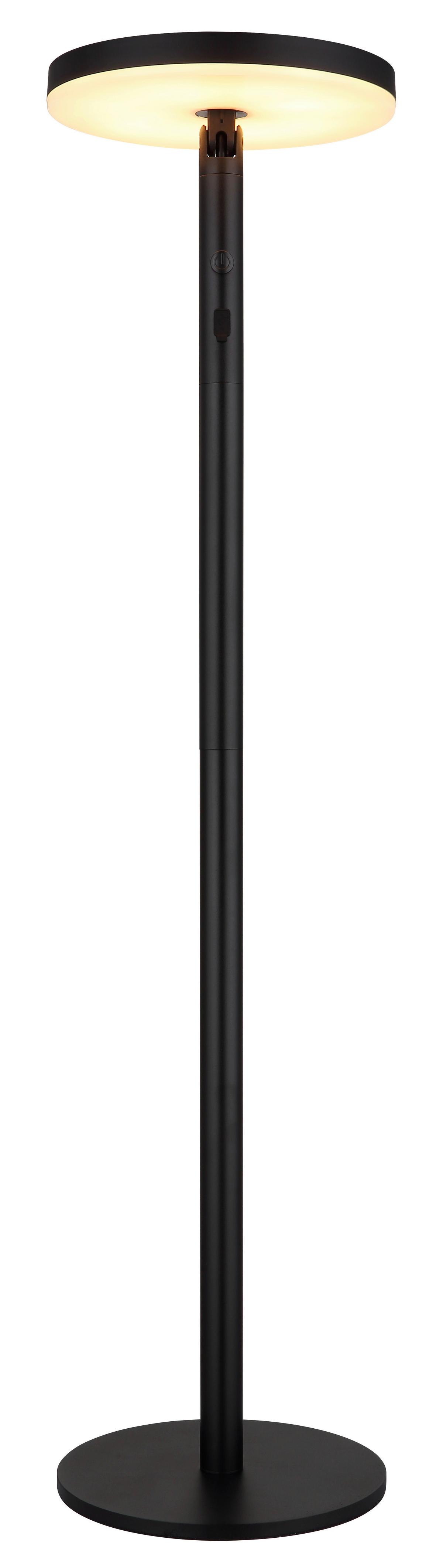 Solarleuchte 36508  Solar - Opal/Schwarz, Design, Kunststoff/Metall (23/145cm) - Globo
