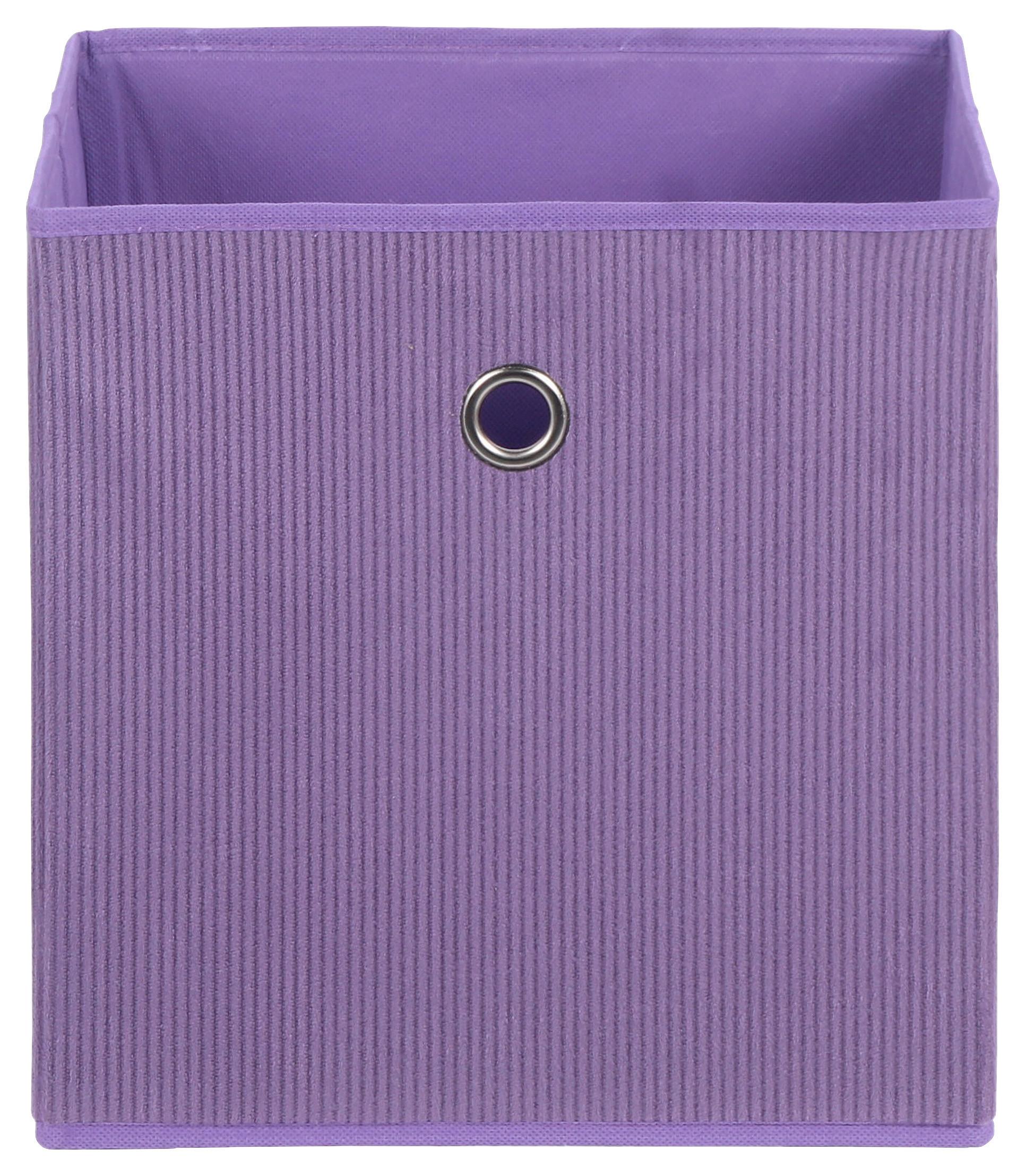 Zložljiva Škatla Cubi New, Lila - lila, Moderno, papir/tekstil (30/30/30cm) - Mömax