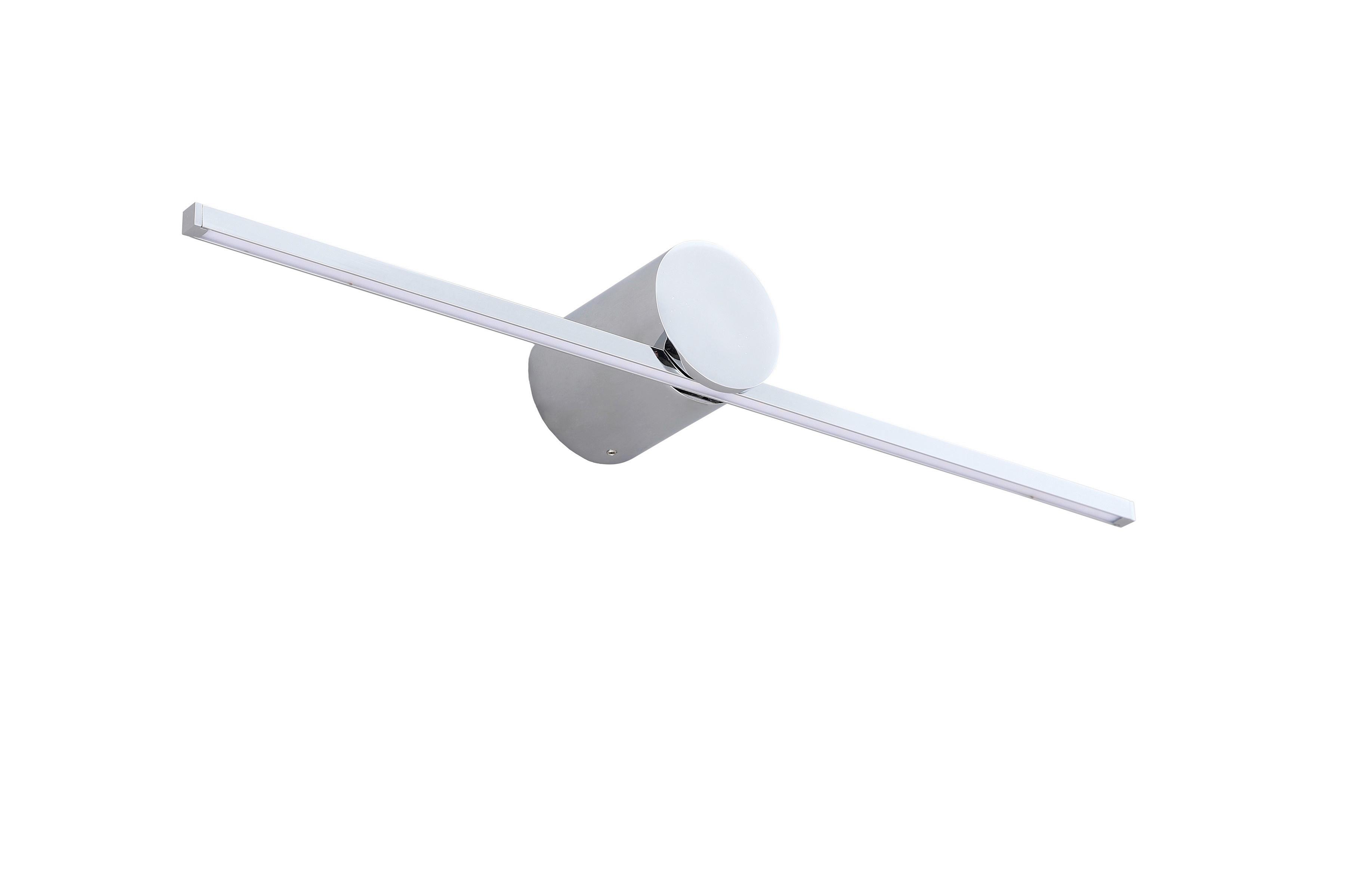 Badezimmer-wandleuchte Lp-777/1w Modern Slim L - Chromfarben, Konventionell, Metall (5.5/60/7cm)