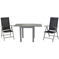 Vrtni Set Amalfi, 3-Delni, Modra - modra/srebrne barve, Moderno, kovina/tekstil - Gardenson