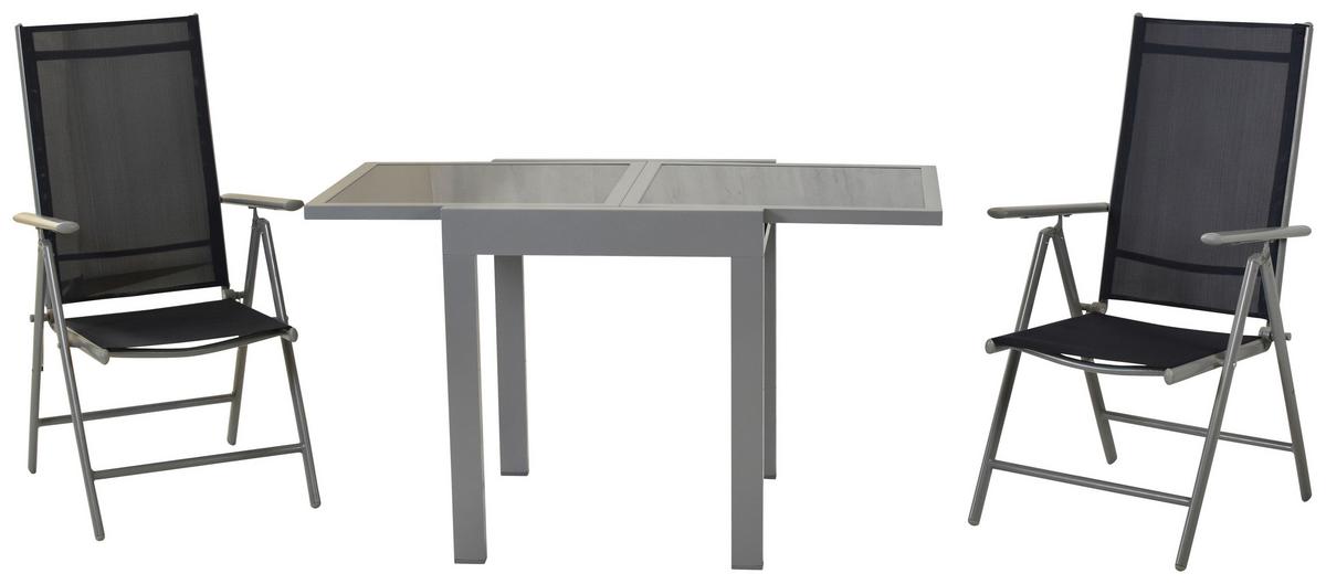 Vrtni Set Amalfi, 3-Delni, Modra - modra/srebrne barve, Moderno, kovina/tekstil - Gardenson