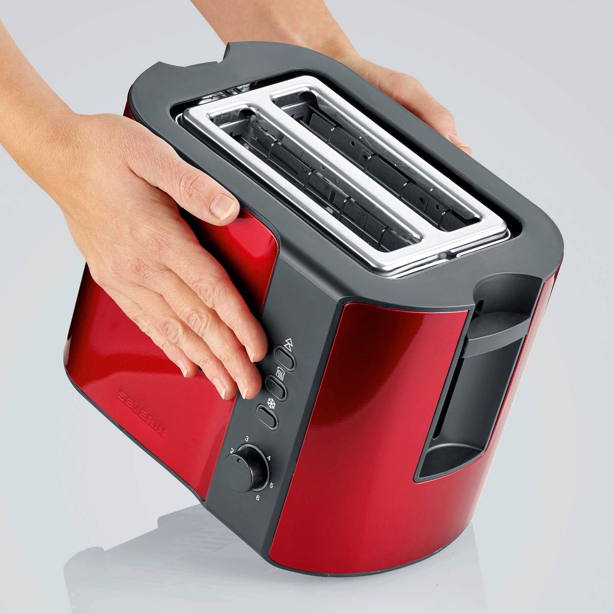 TOASTER MARY AT 2217 - Rot/Schwarz, Kunststoff/Metall (26/18,5/19,5cm) - Severin