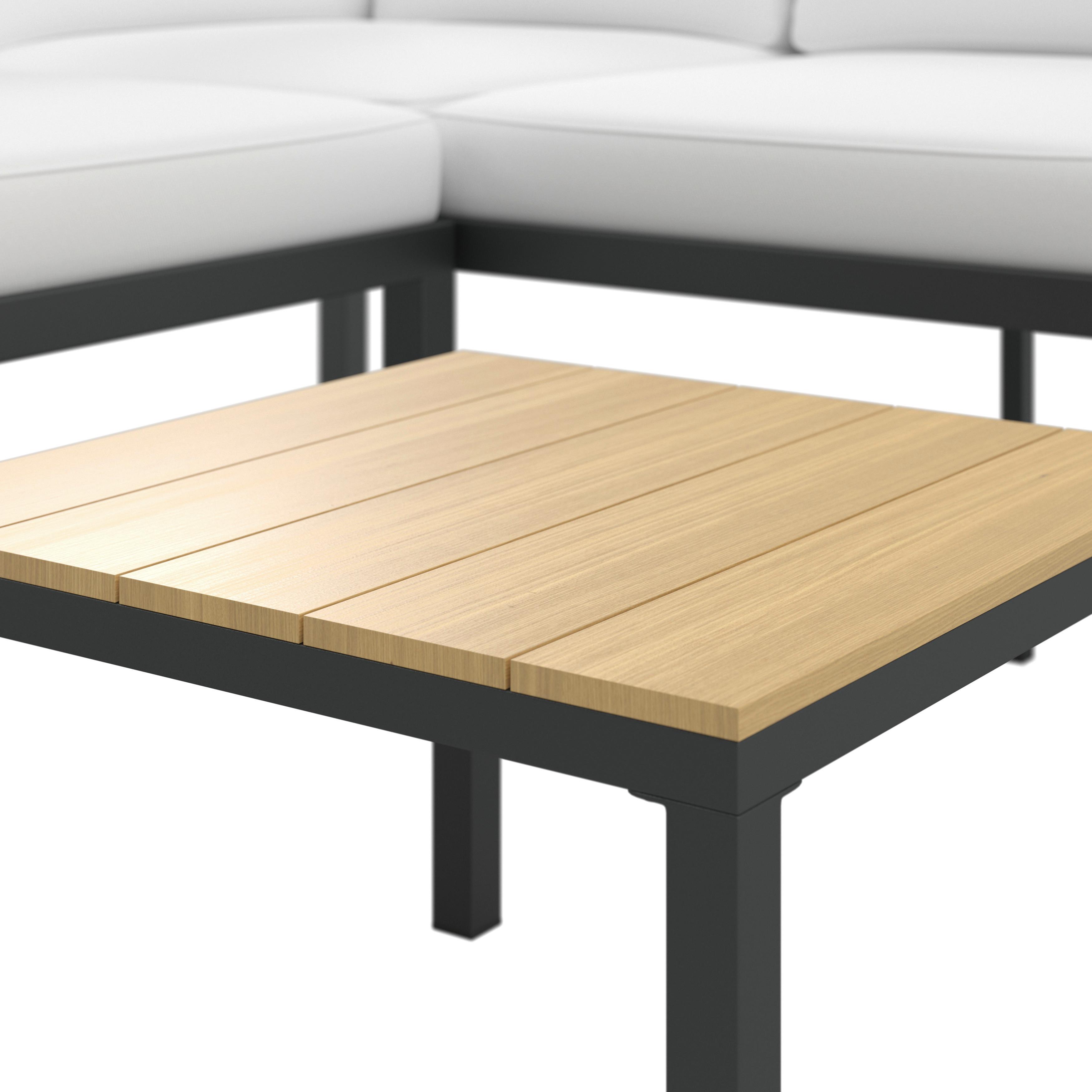 LOUNGEGRUPP ARIANNA - svart/cremefärgad, Modern, metall/textil (146/76/75cm) - Bessagi Garden
