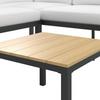 LOUNGEGRUPP ARIANNA - svart/cremefärgad, Modern, metall/textil (146/76/75cm) - Bessagi Garden