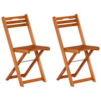 Gartenstuhl 2er-Set Porto aus Eukalyptus Natur - Naturfarben, KONVENTIONELL, Holz (40/82/49cm) - Gardenson