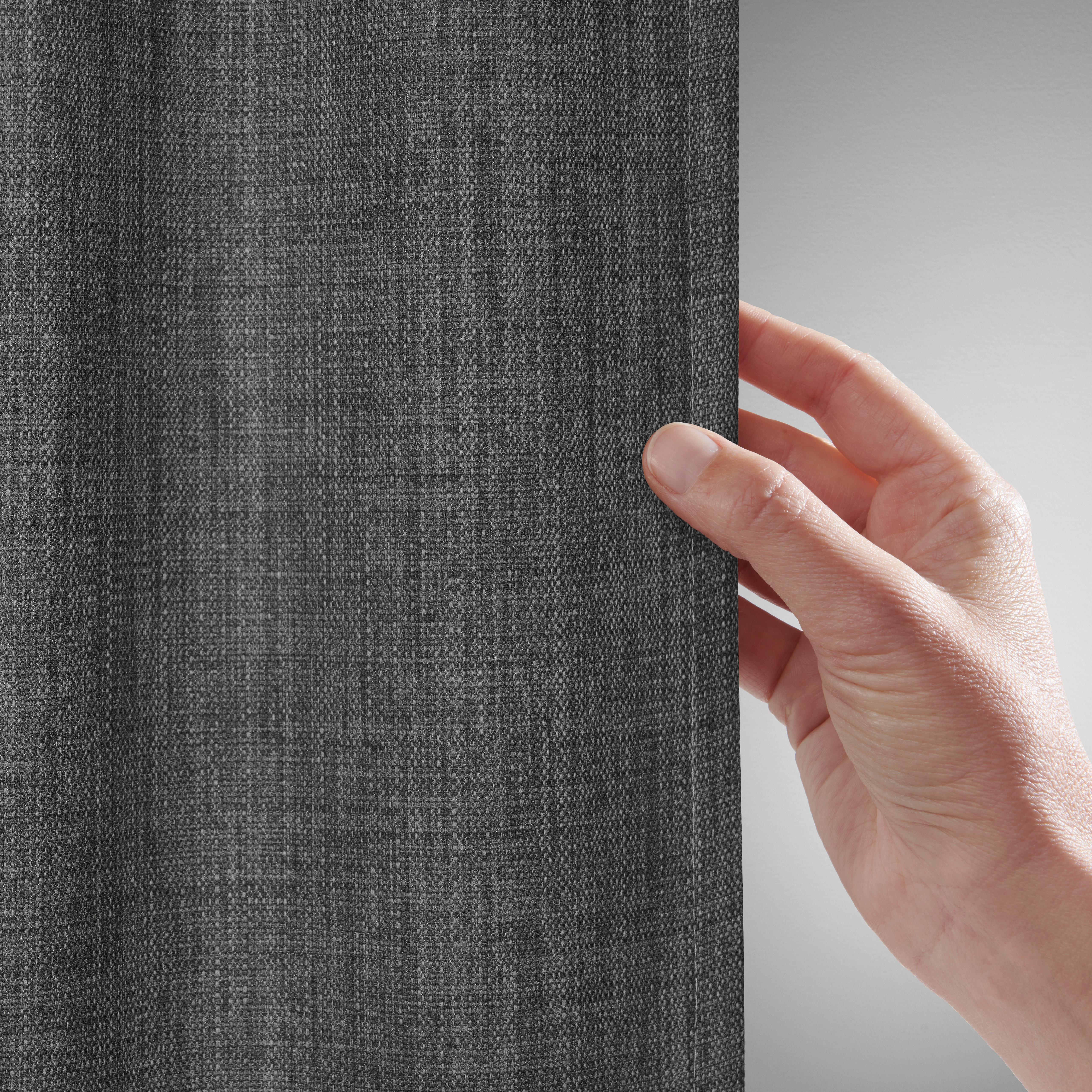 GARDINLÄNGD LEO - grå, Modern, textil (135/300cm) - Premium Living