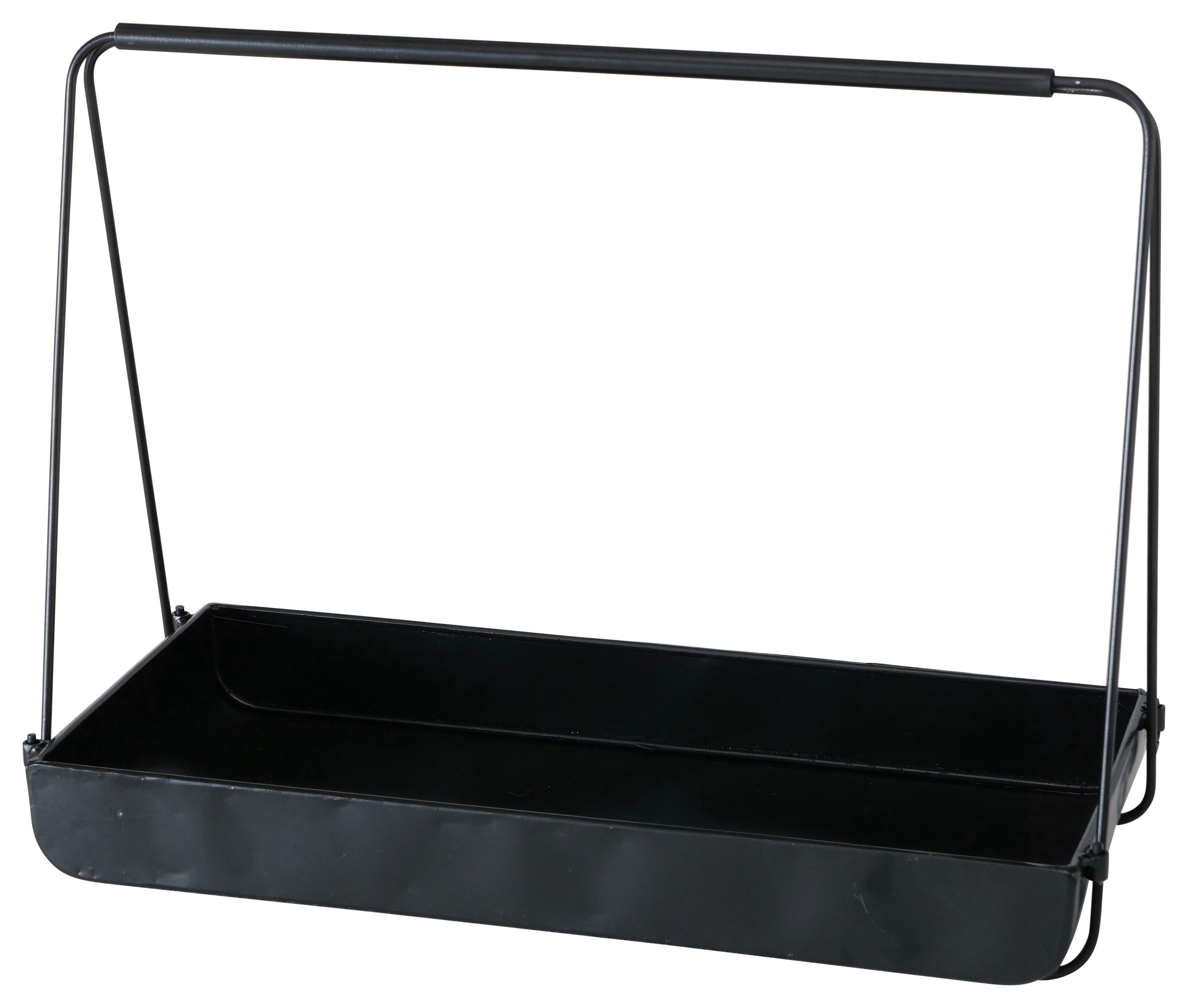 Dekotablett Balgo 1 Paz Aus Metall - Schwarz, Design, Metall (42/33/21cm)
