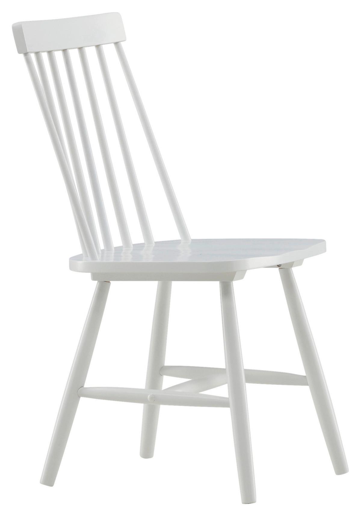 STUHL-SET LÖNNEBERGA - Weiß, Design, Holz (43/87/55cm) - Livetastic