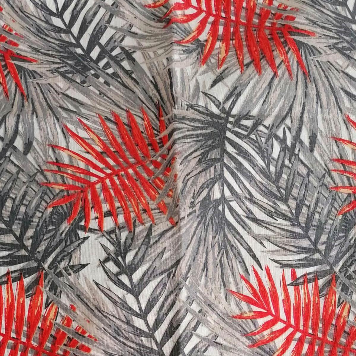 Liegenauflage Biel ca. 193x60 cm Grau/Rot - Grau, Basics, Textil (193/60/6cm) - Gardenson