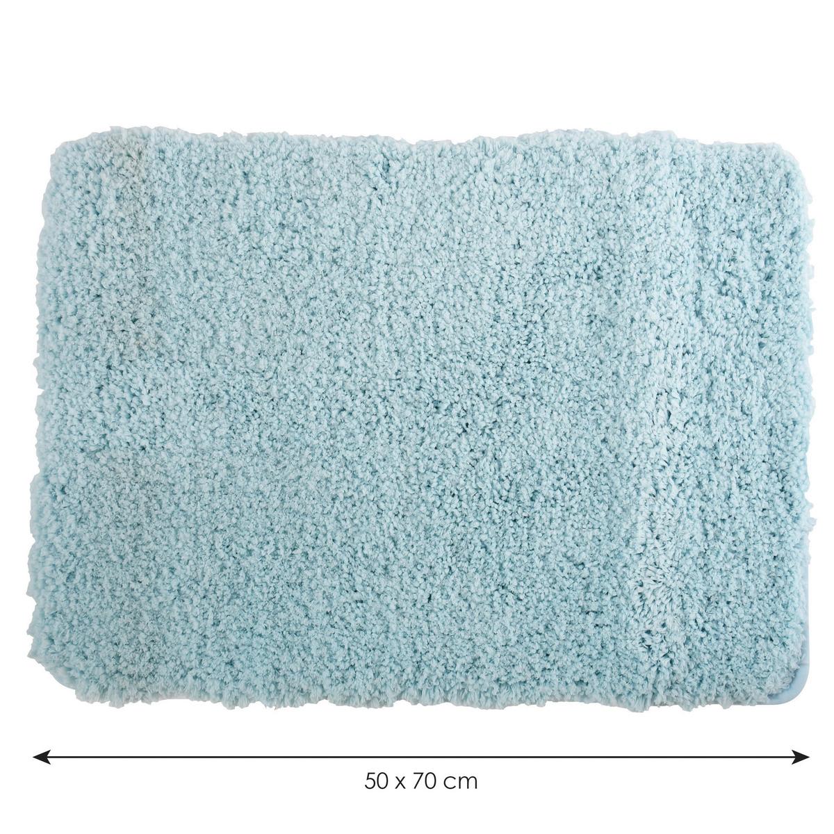 Badteppich 140869 - Hellblau, Konventionell (70/50cm) - Spirella
