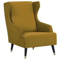 Fotelja Tiffany - žuta/crna, Moderno, tekstil/drvo (71/102/95cm) - Mömax