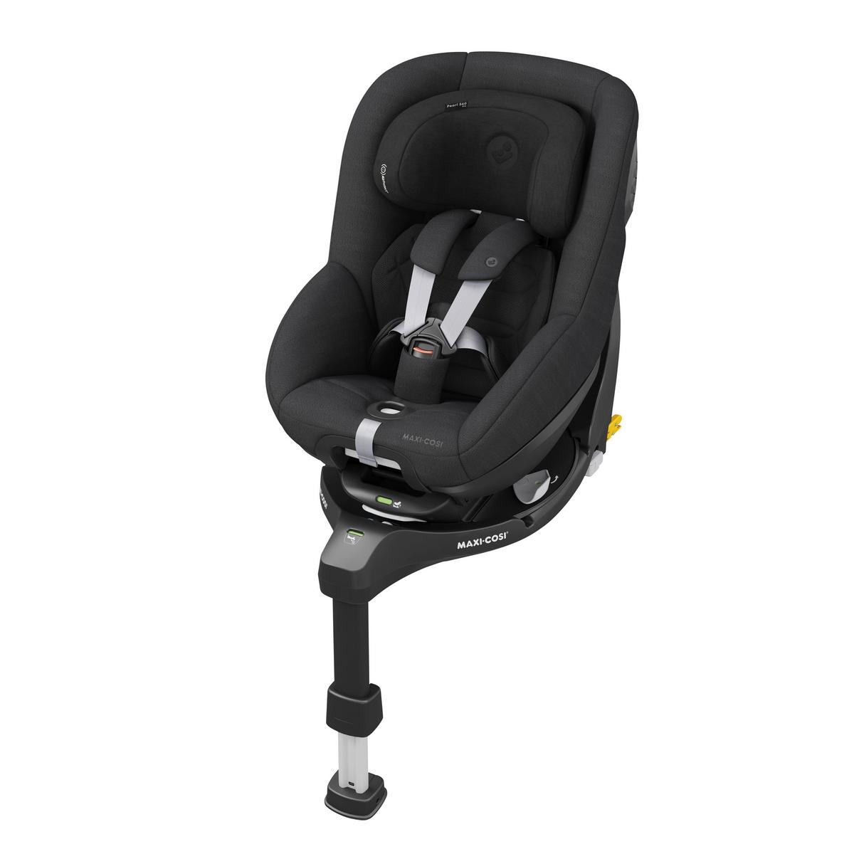 FOTELIK SAMOCHODOWY OBROTOWY PEARL 360 PRO - czarny, Basics, tworzywo sztuczne/metal (43,2/49,6/71,4cm) - Maxi-Cosi