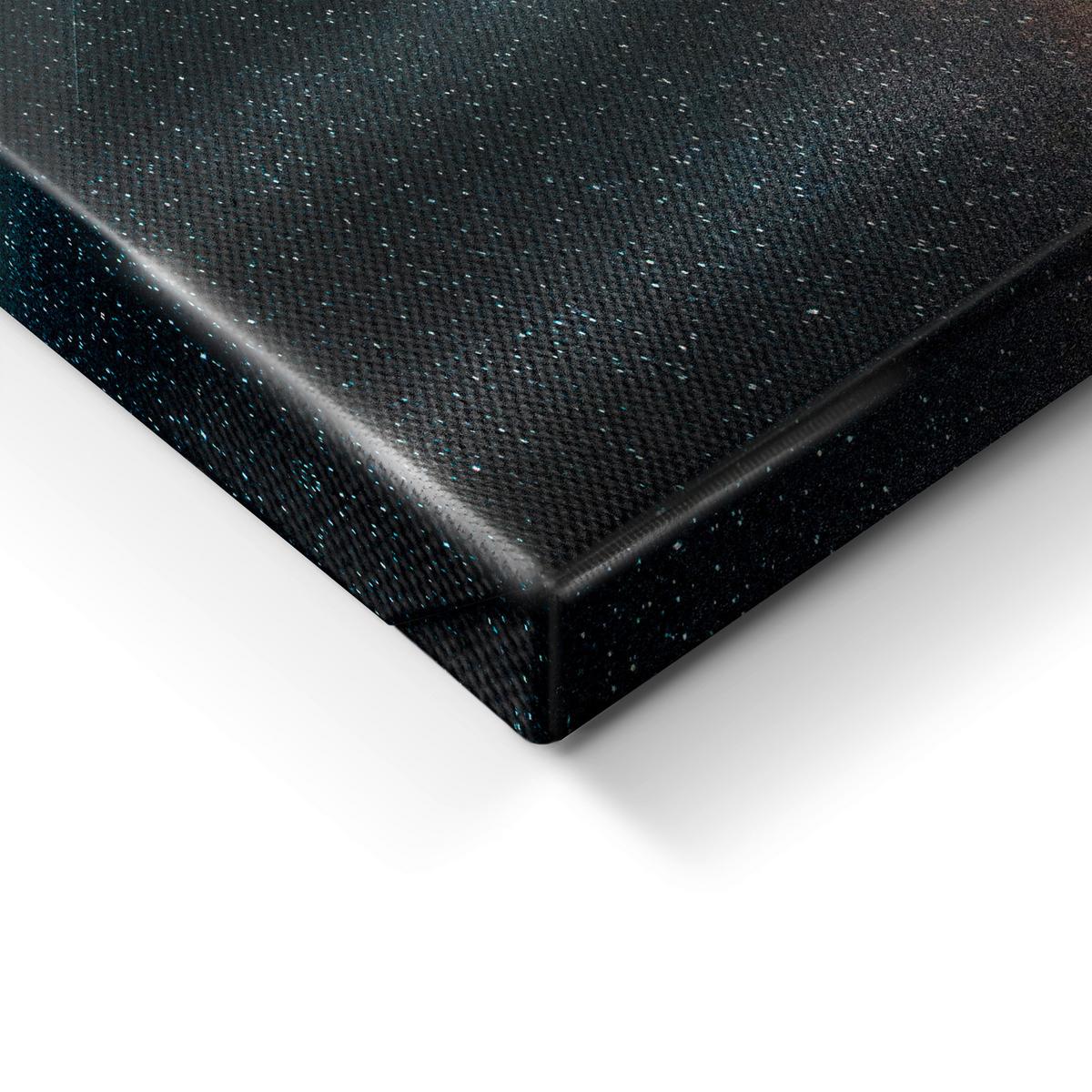 Keilrahmenbild Silver in Blau/Silberfarben - Blau/Silberfarben, Holzwerkstoff/Textil (120/80cm) - Premium Living