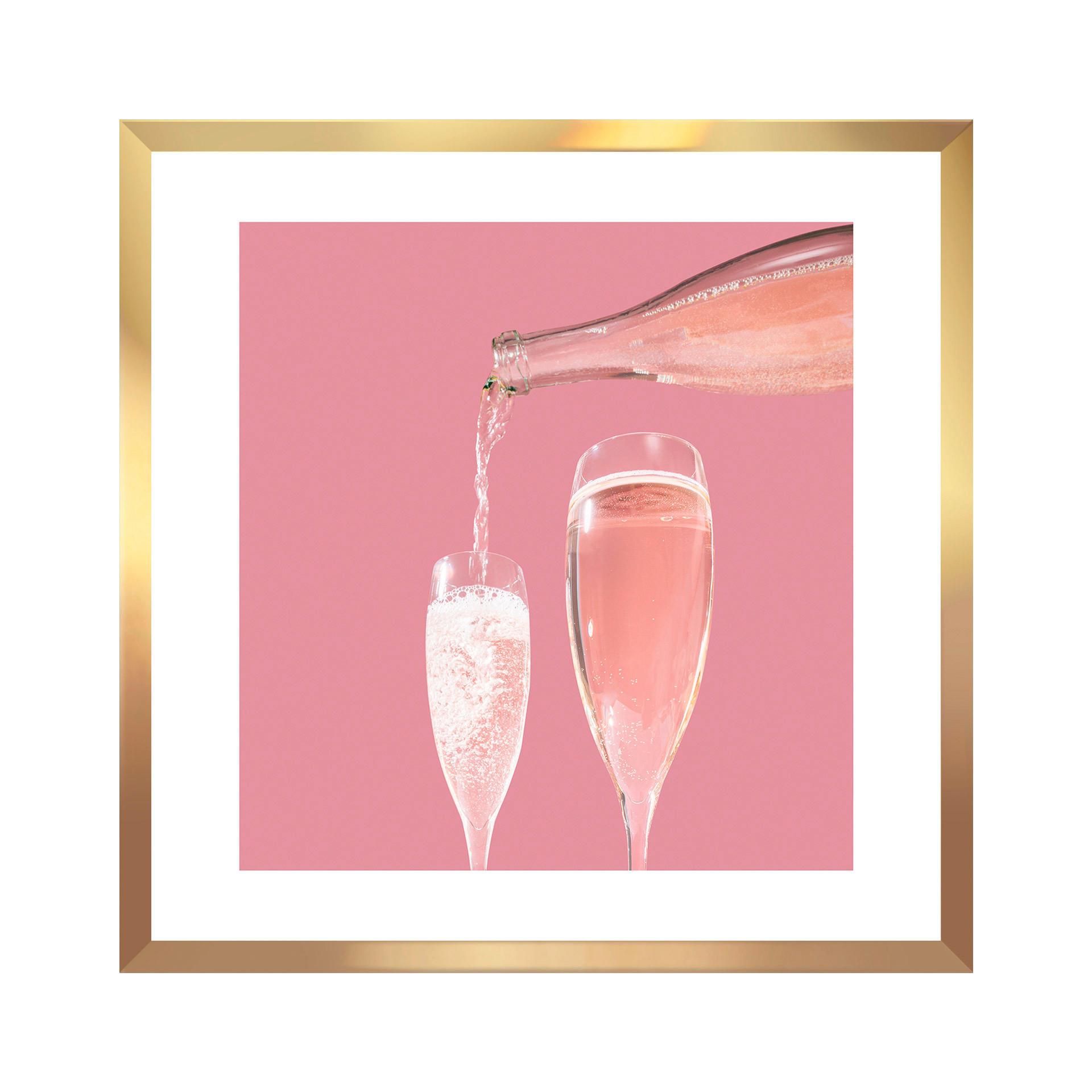 Bild Vous II ca. 30x30cm - Weiss/Pink, Papier/Holzwerkstoff (30/30cm) - Modern Living