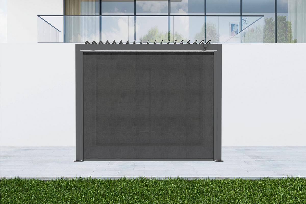 Pergola-Rollo Origin Anthrazit - Anthrazit, Basics, Metall (278/231,5/9cm) - Gardenson