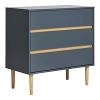 Kommode Bisley Dunkelgrau - Dunkelgrau/Kieferfarben, Design, Holz/Holzwerkstoff (80/80/40cm) - MID.YOU