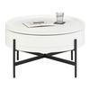 SOFFBORD MALABO - vit/svart, Modern, metall/trämaterial (80/45/80cm) - Premium Living
